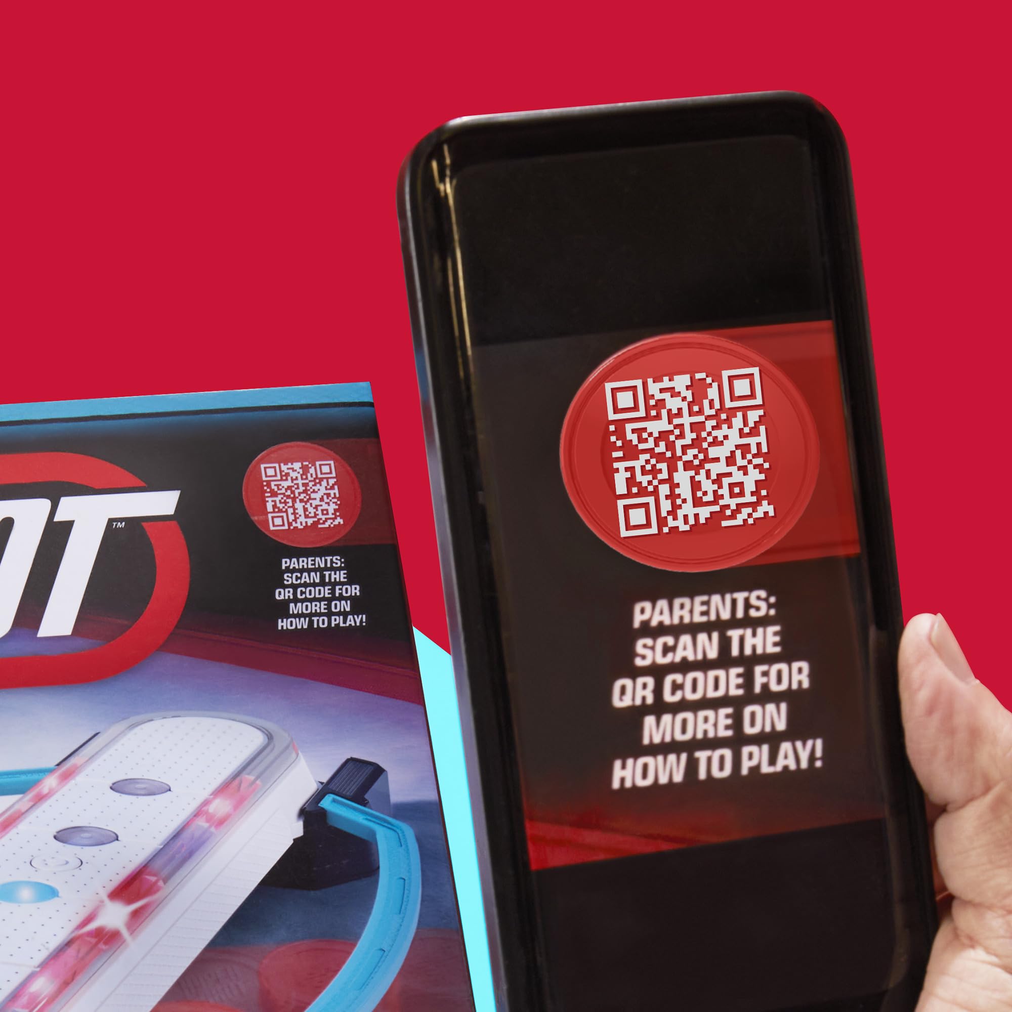 Hasbro Gaming Hypershot Electronic Tabletop Hockey Game | 5 Games in 1 | Music, Lights, and Sounds | Ages 8 and Up | for 1 to 2 Players | Kids Board Games