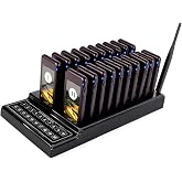 Retekess T111 Restaurant Pager System, Buzzers for Restaurant, 20 Beepers | for Food Truck, Church, Brewery, 500M Long Range, Replaceable Sticker