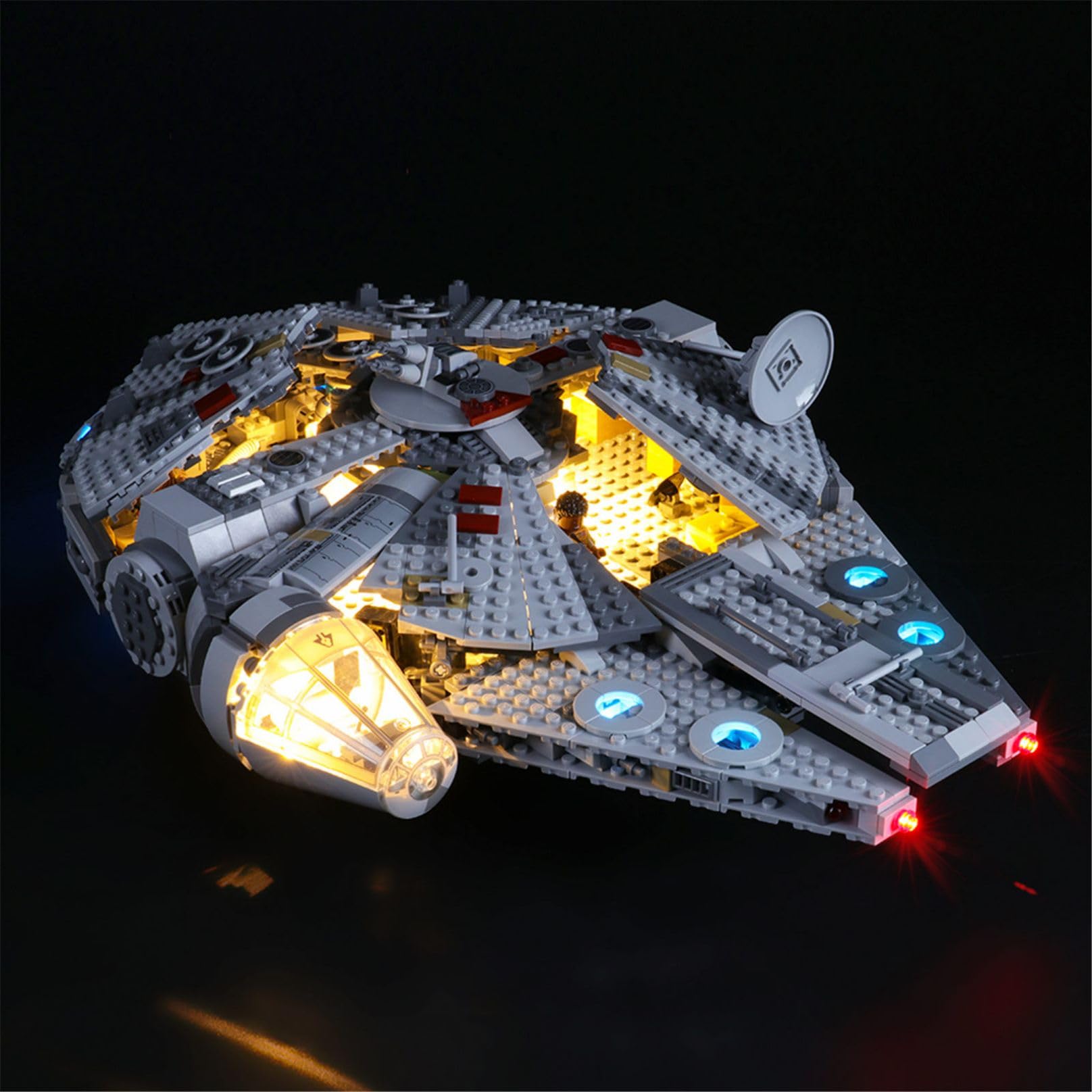 MENZAVA LED Light Kit Compatible with LEGO 75257 Millennium Falcon Star Wars Building Blocks Model - Model Set NOT Included