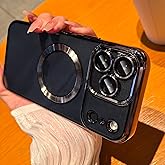 LXK Magnetic Case for iPhone 17 Pro Max Case Compatible with MagSafe, Military-Grade Protection, with Camera Protector, Clear Scratch-Resistant Back Cover for iPhone 17 Pro Max - Black