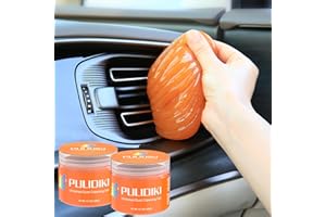 PULIDIKI Car Cleaning Gel Detailing Putty Car Putty Auto Detailing Tools Car Interior Cleaner Car Cleaning Supplies Cleaning Slime Car Accessories Keyboard Cleaner Orange (2Pack)