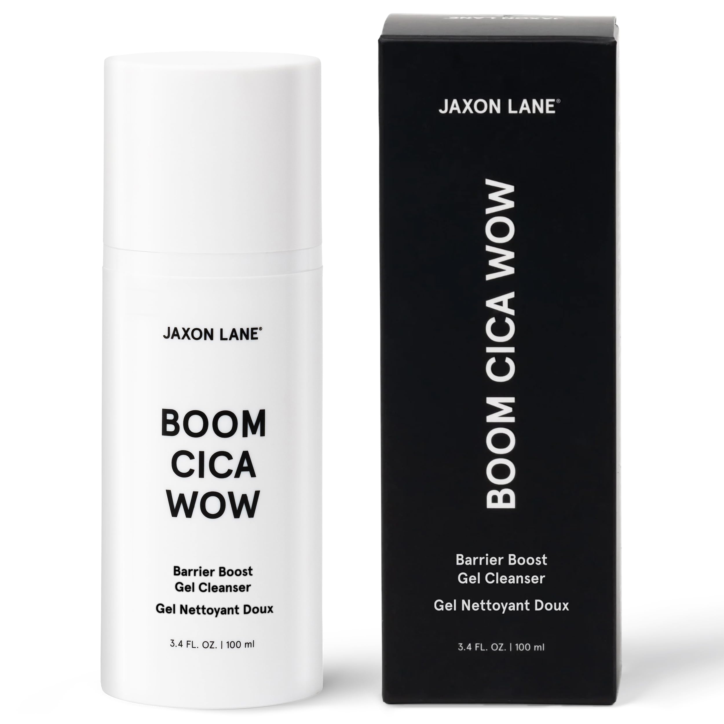 JAXON LANE Mens Face Wash BOOM CICA WOW Barrier Boost Gel Cleanser, Daily Facial Cleanser for Men & WOMEN: Hydrating Face Cleanser + Centella Asiatica, Hyaluronic Acid, Purifying Malachite, Green Tea