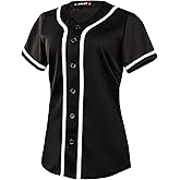 EALER BJW80 Series Women's Baseball Jersey Softball Jersey Button Down Shirts
