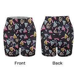 LARSD 80s Retro Biker Shorts Women 90s High Waist