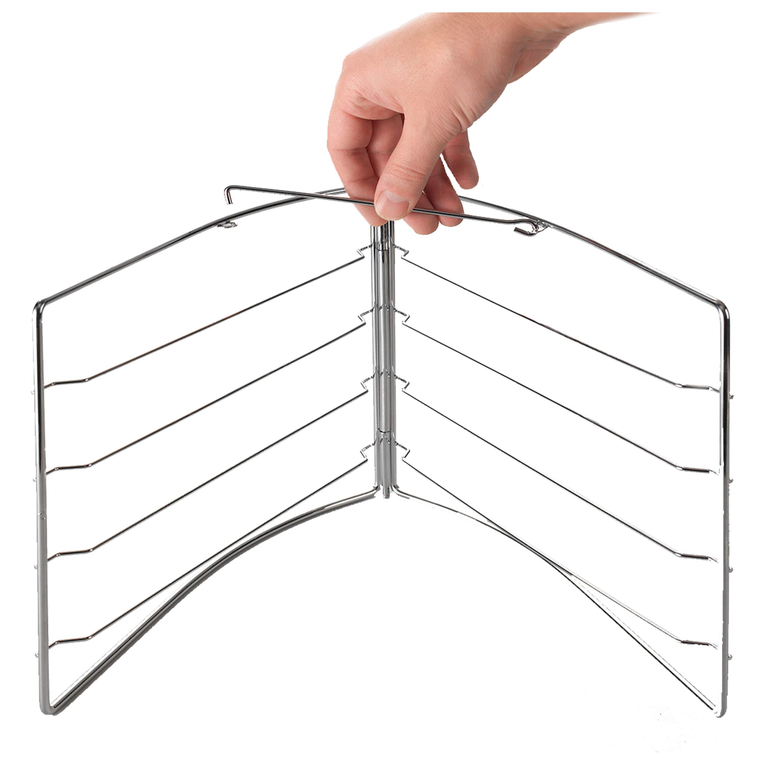 Grizzly pizza rack, lockable stand for up to 4x pizza trays round 28 cm, pizza rack for oven - bake 4 pizzas at the same time