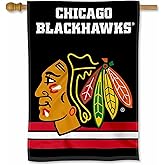 Chicago Blackhawks Two Sided House Flag