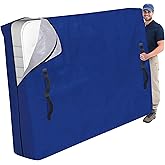Cosy Family Mattress Bags for Moving with 8 Handles - 170GSM Extra-Thick Mattress Bag for Moving Supplies - Reusable Mattress Cover Protector Storage with Zipper - Queen Size - Blue