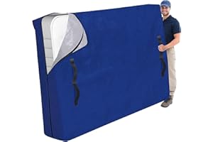 Cosy Family Mattress Bags for Moving with 8 Handles - 170GSM Extra-Thick Mattress Bag for Moving Supplies - Reusable Mattress Cover Protector Storage with Zipper - Queen Size - Blue