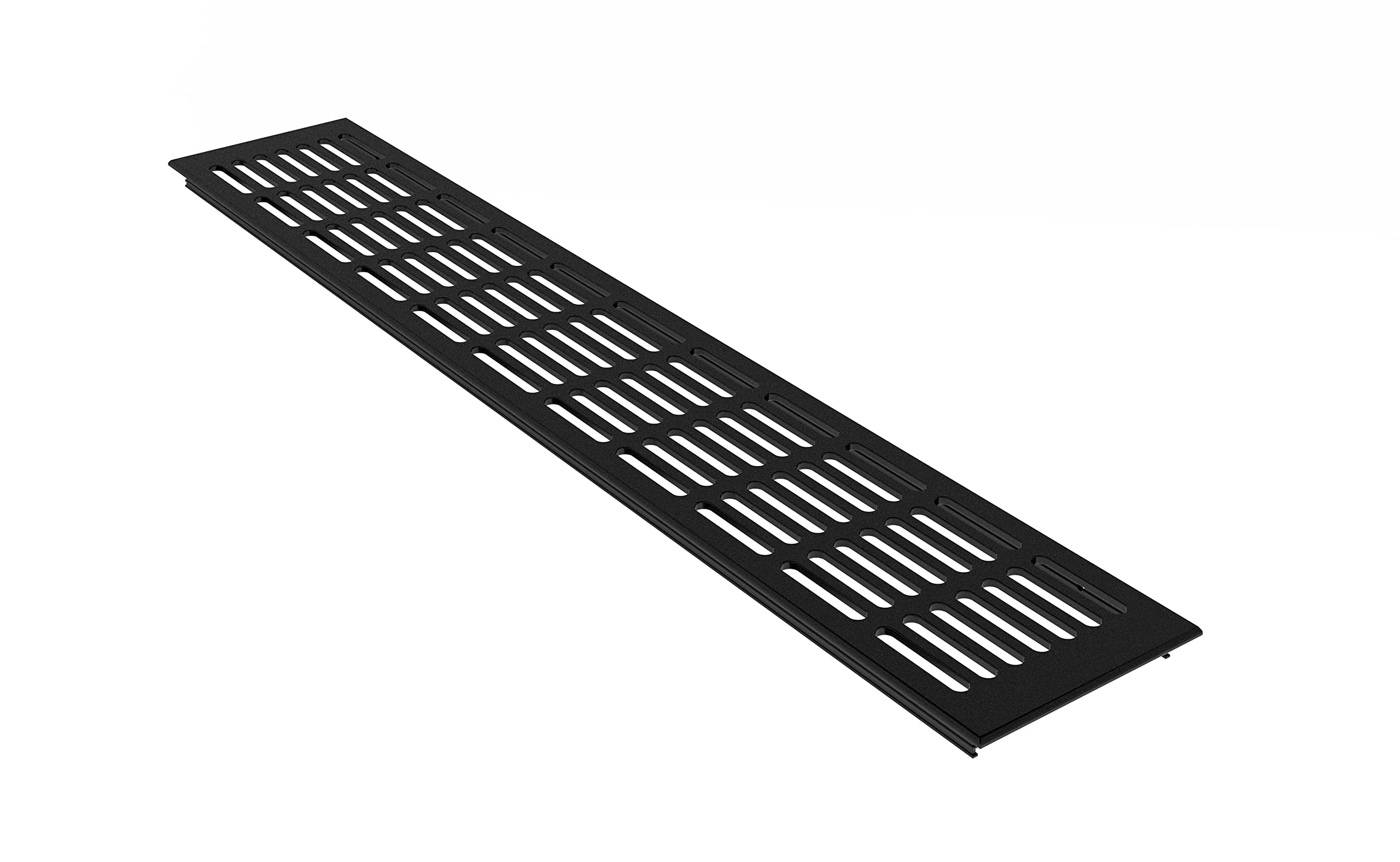 MS Fittings Air vent Web plate Ventilation made of Aluminium 100mm x 400mm in Various Colours - Black - RAL 9005