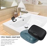 HZZXCH 2Pcs Travel Soap Case Waterproof Leakproof Portable Dish Holder view 4