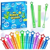 Baegzgx 32 PCS Mini Bubble Wands in 8 Colors, Children's Party, Birthday Party, New Year, Christmas, Valentine's Day, Carnival, Ideal Goodie Bag Filling, School Classroom Male and Female Awards