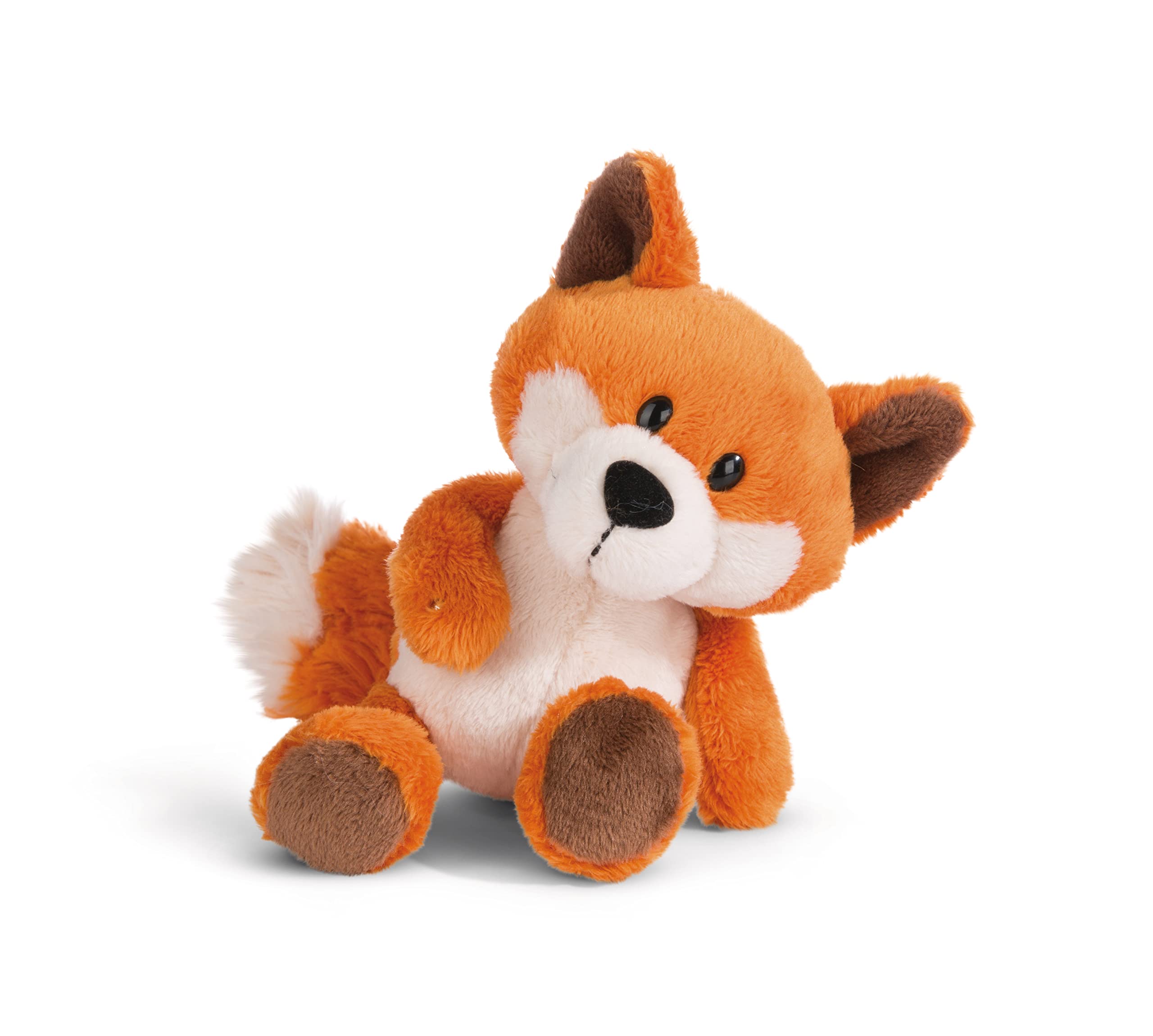 Nici 49145 Cuddly Fox Fridalie 15cm Orange Dangling-Sustainable Made Plush, Cute Soft Toy to Cuddle and Play with, for Children & Adults, Gift idea, 15 cm