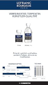 Lefranc Bourgeois Purified Turpentine Oil Paint 75ml Bottle - Thinner view 2