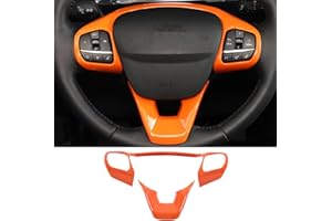 TOYCIDFG Steering Wheel Cover Trim Interior Decoration Accessories Compatible with Ford Maverick 2022 2023 2024, ABS Car Acce