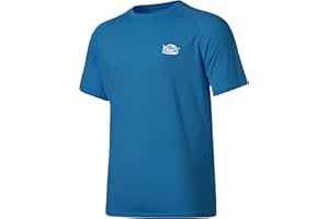 Willit Men's Rashguard Swim Shirt Short Sleeve UPF 50+ Sun Protection Clothing SPF Quick Dry Water Shirt