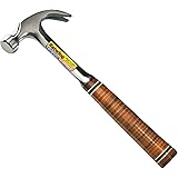 Estwing Hammer - 16 oz Curved Claw with Smooth Face & Genuine Leather Grip - E16C