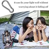JeiibrZui 4 Pcs Heavy Duty Steel Carabiner Clip Swivel Spring Hook Keychain view 5