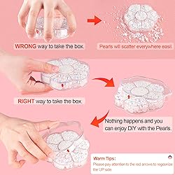 Nail Art Flat Back Half Round Pearl Kits 17, 1 Box