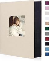 Miaikoe Photo Album 6x4 300 Pockets Linen Beige 13x8.5 in 300 Pockets