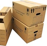 Pluto Packaging 20 Strong Cardboard Boxes 47x31.5x25cm 44L Flat Pack view 6