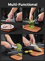 SimCoker Heavy Duty Poultry Shears with Anti-Slip Handle & Safety Lock view 7