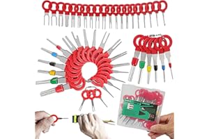 XLWJBES Upgrade Depinning Tool Kit – 47 Pcs Terminal Pin Removal Tool Kit Electrical Connector Pin Removal Tools for Automoti