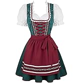 Parlsdy Dirndl Dresses Women Oktoberfest Costume German Bavarian Dress October Festival Costume For Women Beer Girl Dress