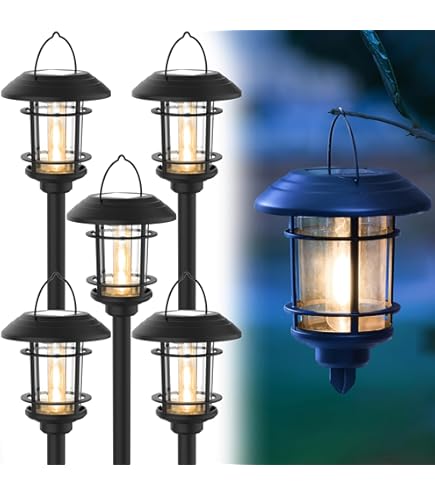 34 Inch Hanging Solar Lights, Shepherd Hook Lights With 2 Shepherd