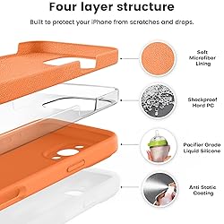 Vooii Compatible with iPhone 16 Pro Case, Liquid
