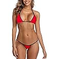 SHERRYLO Micro Bikini Extreme G String Thong Bikinis Sexy Mini Bathing Suit for Women Womens Swimsuits Microkini Swimsuit
