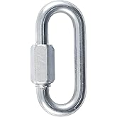 CURT 82931 Threaded Quick Link Trailer Safety Chain Hook Carabiner Clip, 7/16-Inch Diameter, 13,200 lbs Break Strength