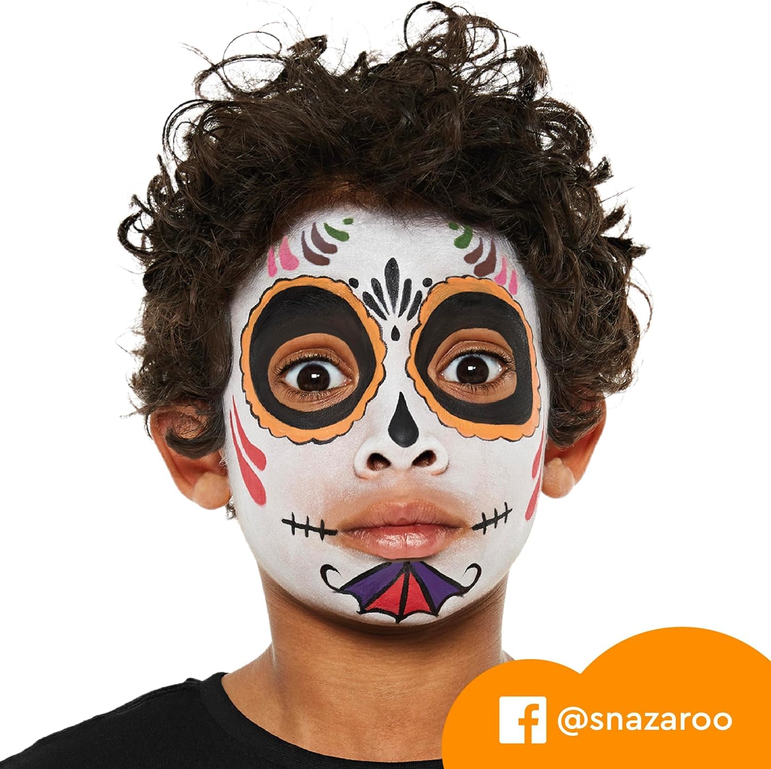 Snazaroo Face Paint Mini Starter Kit, 14 Piece Set, 6 Colors