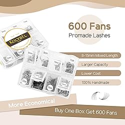 Premade Fans Eyelash Extensions 600 Fans 10D