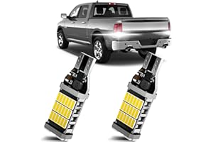 XFLHEHD 2PCS Ram LED Reverse Light Bulbs for 2009-2018 Dodge Ram 1500 2500 3500, 6500K White Super Bright Back up Lights, 2835 45-SMD Chipsets Error Free, Upgraded LED Backup Reverse Bulbs Replacement