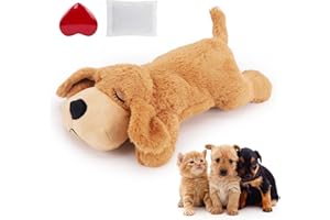 IFOYO Heartbeat Stuffed Dog Toy - Anxiety Relief & Sleep Aid with Crate Training Support, Behavioral Therapy for Puppies & Ad