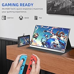 UPERFECT Portable Monitor 4K, 15.6'' Silvery