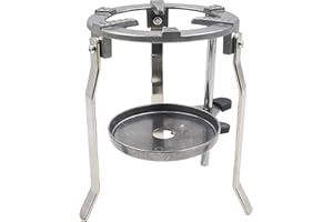 Stable Tripod Stand Adjustable Portable for Laboratory Experiments Includes Tray Cast Aluminum Lab Equipment