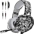 FEIYING Gaming Headset with Microphone, Gaming Headphones Stereo 7.1 Surround Sound PS4 Headset 50mm Drivers, 3.5mm Audio Jack Over Ear Headphones Wired for PC Switch PlayStation Xbox PS5 Laptop