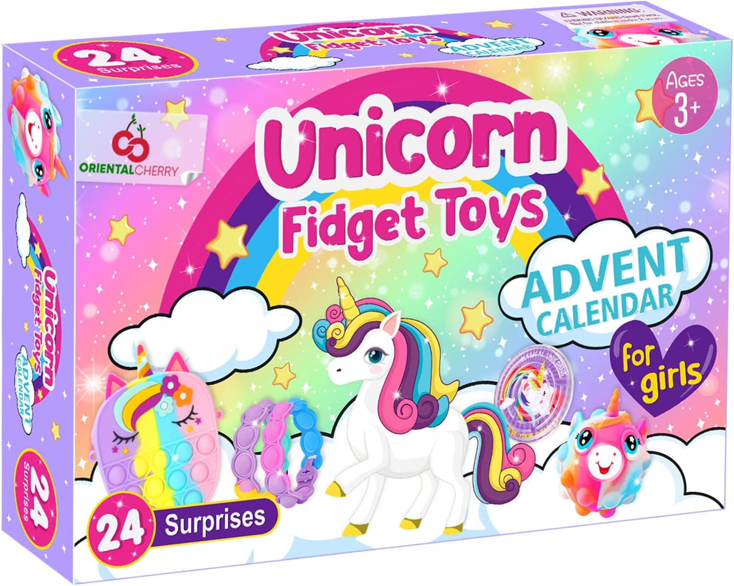 Advent Calendars - Advent Calendar 2023-24 Days of Unicorn Fidget Toys Bulk-Sensory Toys Surprise for Toddler Kids Girls Boys Ages 3 4 5 6 7 8 9 10 Year Old