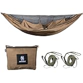 OneTigris KOMPOUND Camping Hammock with Net &amp; Inner Thermal Layer | Easy Setup, Lightweight &amp; Comfortable, with Tree Friendly Straps for Backpacking, Camping, Hiking, Travel