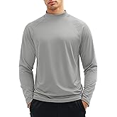 Cavva Men's Thermal Fleece Lined Shirts Mock Neck Long Sleeve Undershirt Athletic Casual Base Layer Winter Top