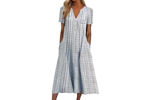 BAGELISE Maxi Dress for Women,2023 Spring Summer Cotton Linen Boho Casual Fashion Sleeveless Dress for Holiday