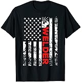 Welder Vintage USA American Flag Welding T-Shirt