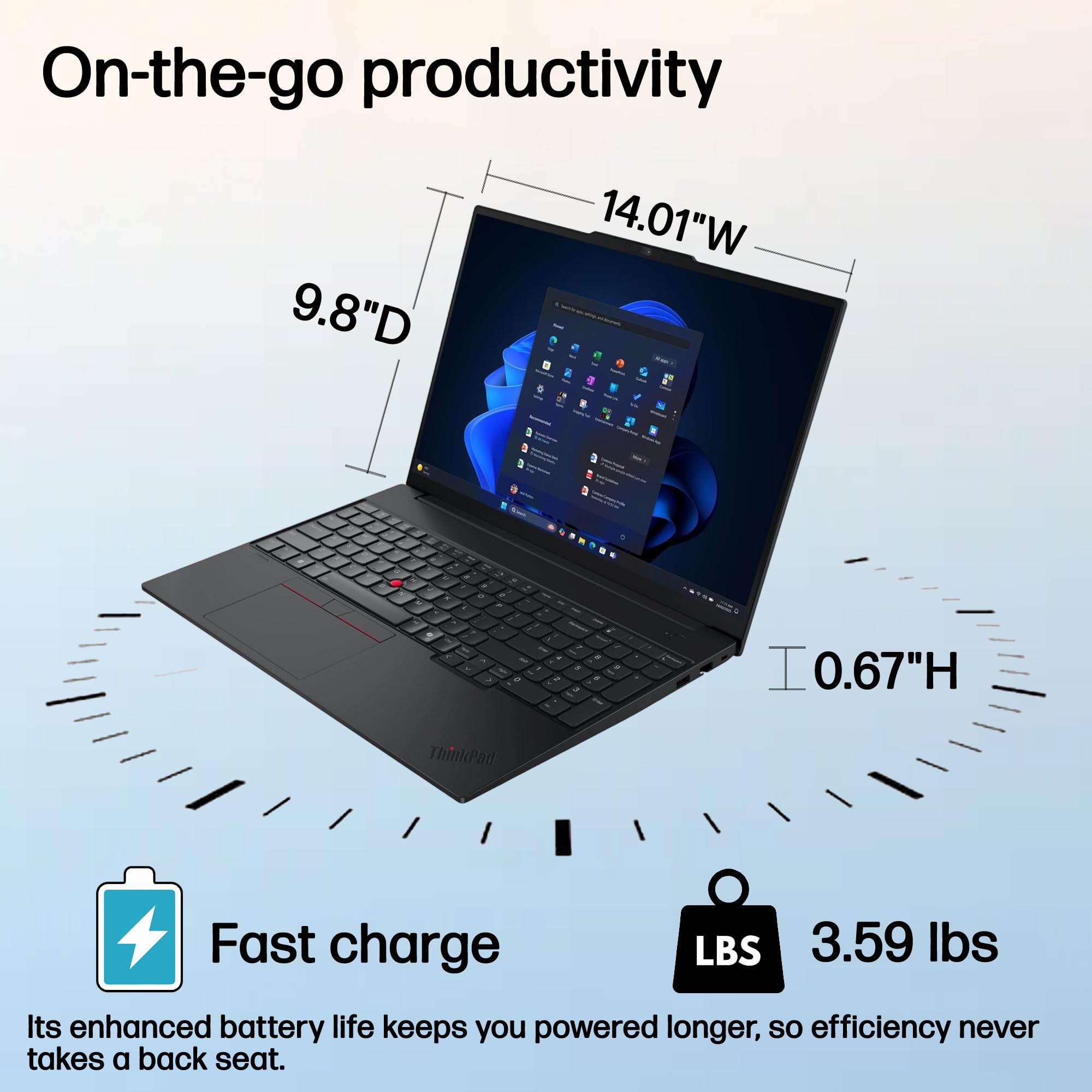 Lenovo ThinkPad E16 Gen 3 Business AI PC Laptop (16