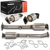 A-Premium 4 PCS Front and Rear Catalytic Converter Kit, E.P.A Compliant | Compatible with Nissan Frontier 2005-2019, Pathfinder 2005-2012, NV1500, NV2500, NV3500, Xterra &amp; Suzuki Equator, 4.0L