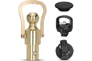 Chaoos|GNXA2061 Puck System Gooseneck Hitch Ball Kit, 2-5/16 Inch Ball & Safety Chain Anchors, Fits Ford F-250/F-350/F-450 Super Duty, Chevy Silverado & GMC Sierra 2500/3500 HD, Nissan Titan XD Trucks