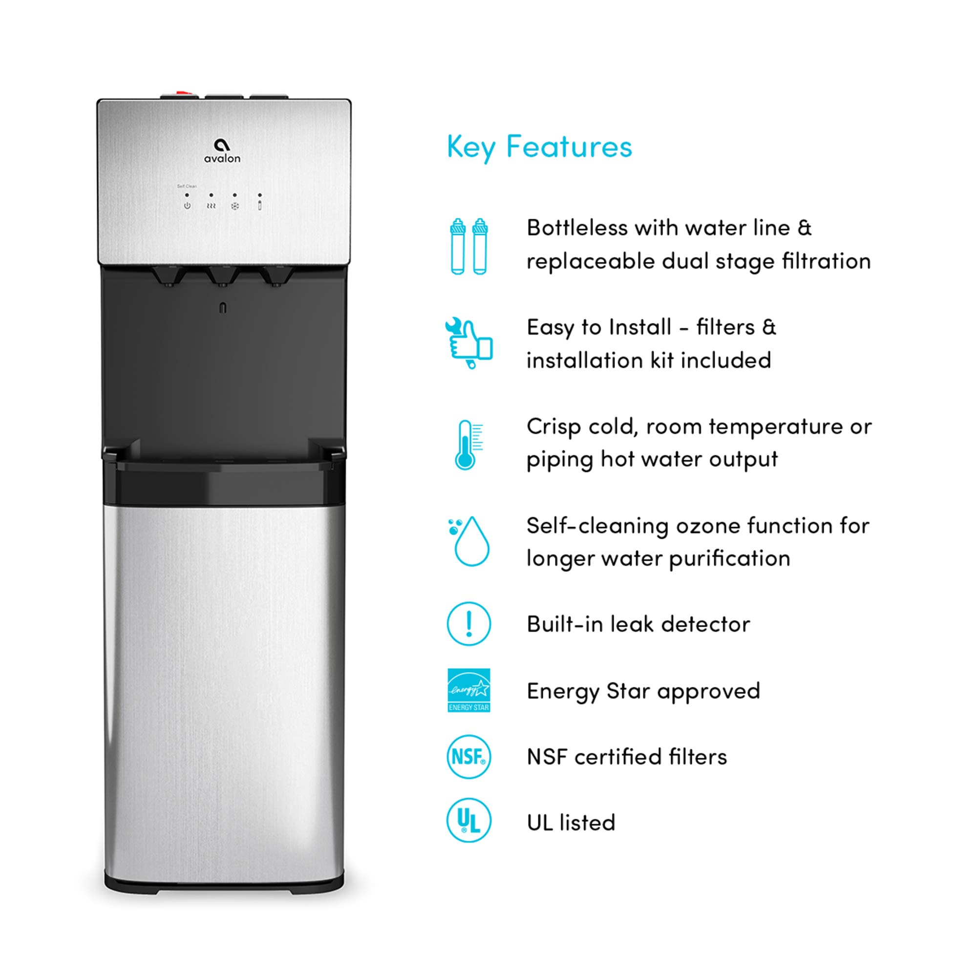 Avalon Self Cleaning Bottleless Water Cooler Water Dispenser 3
