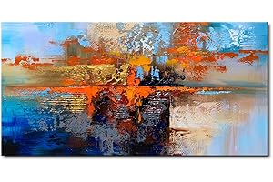 WINPEAK ART Hand Painted Abstract Oil Painting on Canvas Modern Wall Art Decor