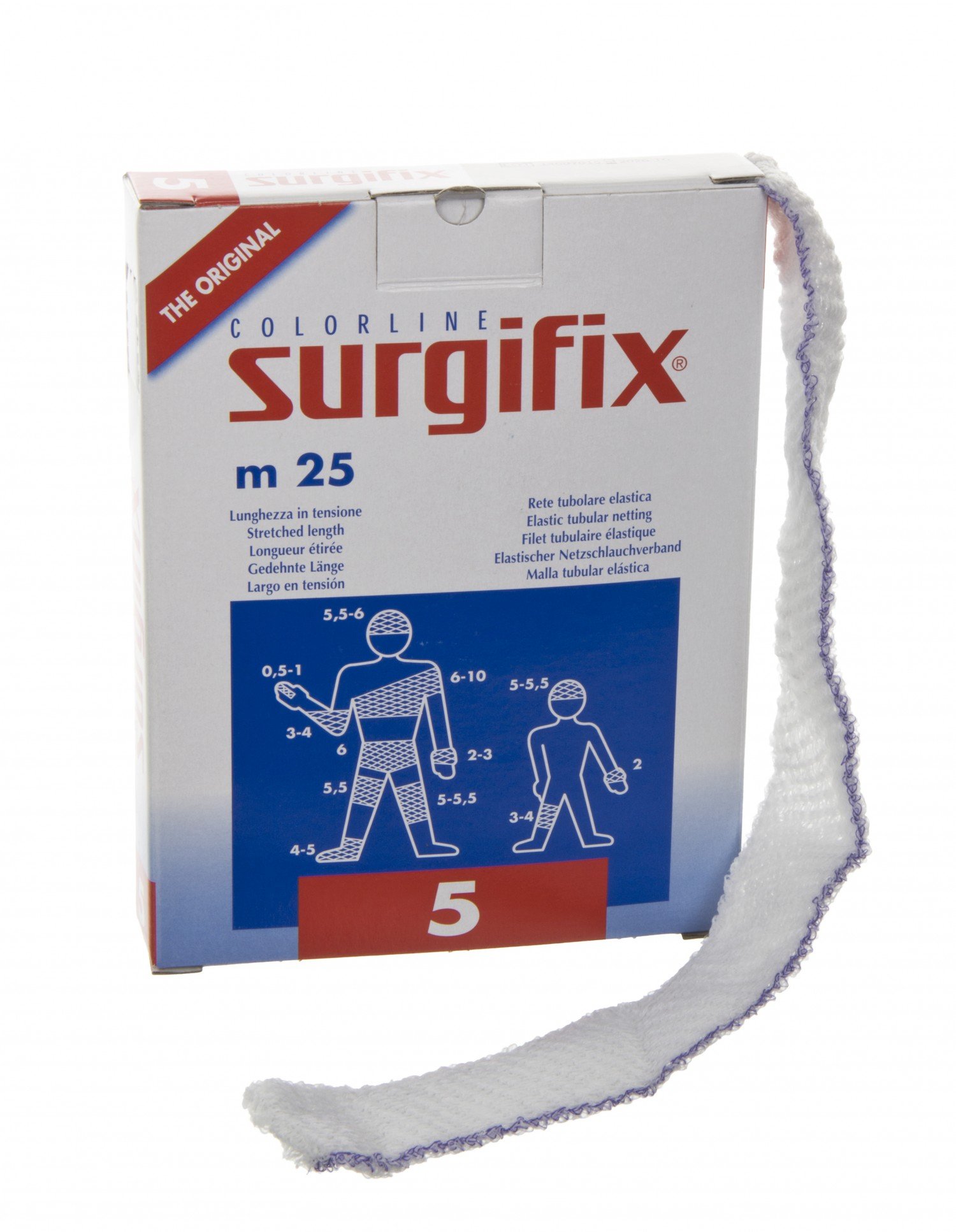 Surgifix FA00190246 Tubular Elastic Net Bandage for Child's Limb, Arm, Elbow, Foot, Leg, Non-Sterile, Polyester, Polyamide and Latex, Size 3