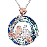 JKR Sister Christmas Gifts from Sister 925 Sterling Silver Sisters Necklace Friendship Pendant Jewelry Birthday Christmas Gifts for Women Best Friend